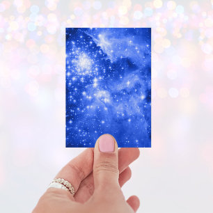 Carte De Visite Étoiles Bleu d'Outremer