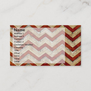 Carte De Visite Étonnant cool chevron zigzag motif
