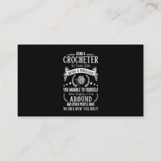 Carte De Visite Être Un Crochet Être Un Magicien