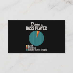 Carte De Visite Être un musicien bassis Funny Bass Guitar Joueur
