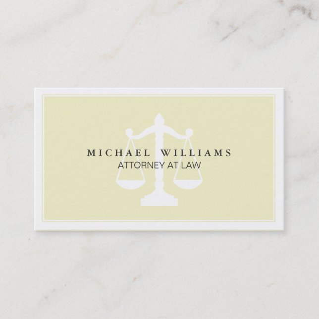 Carte De Visite Étude d'avocats de l'avocat professionnel simple (Devant)
