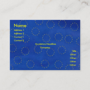 Carte de visite euro