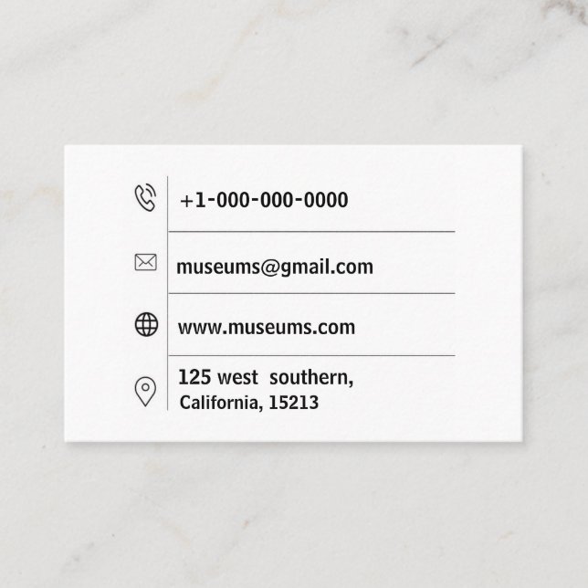 Carte De Visite Euro élégant moderne rayé d'or blanc (Devant)