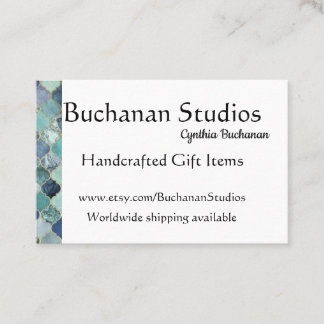 Carte De Visite Euro Grande Personnaliser Texte Blues Mémorables