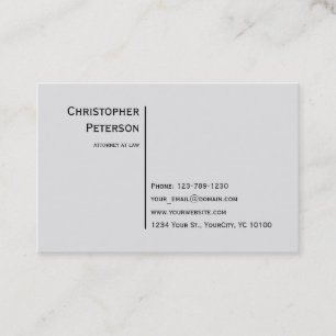 Carte De Visite Euro ligne élégante minimaliste avocat