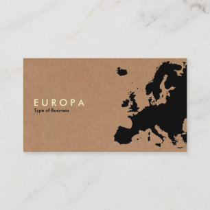 Carte De Visite EUROPA - Carton