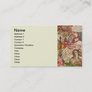 Carte De Visite Europe Travel Vintage