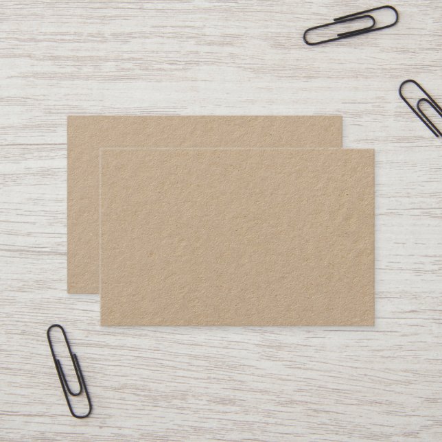 Carte de visite européen Premium Kraft (Devant/Arrière en situation)