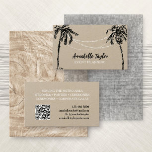Carte De Visite Événement Organisateur Tropical