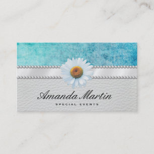 Carte De Visite Événements spéciaux Classic Blue Grunge