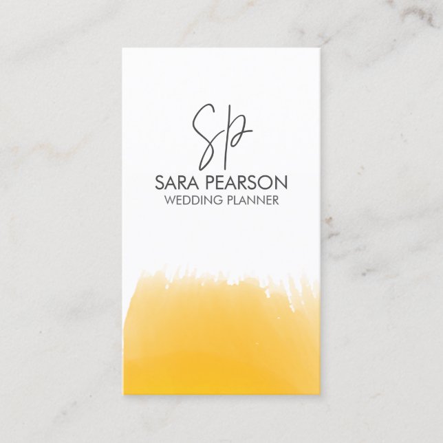 Carte De Visite Event Management Planning Monogram (Devant)