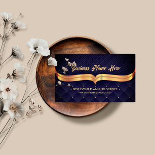 Carte De Visite Event Planner Marine de luxe