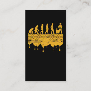 Carte De Visite Evolution de l'apiculteur Hommes Femmes Apiculture