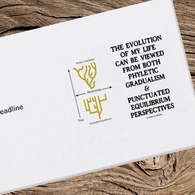 Carte De Visite Évolution De Ma Vie Phylétique Gradualisme (Stagnation or rapid growth? Evolutionary biology humor is alive and well on this business card)