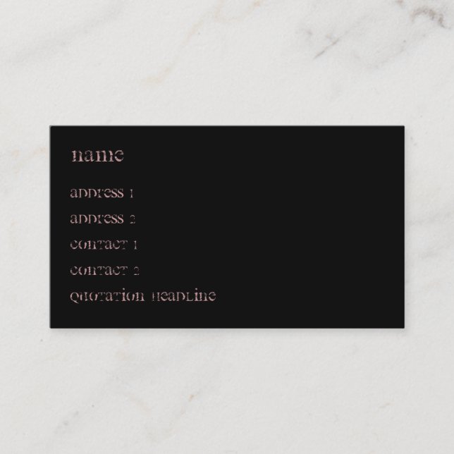 Carte De Visite Évolution de Zombie (Devant)