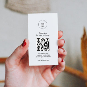 Carte De Visite Examen minimaliste moderne du Merci