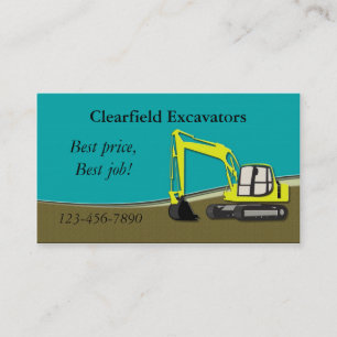 Carte De Visite Excavateur