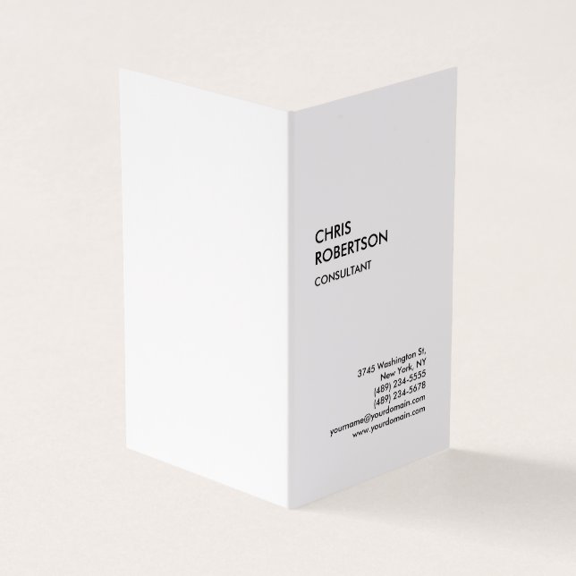 Carte De Visite Exclusif spécial noir & blanc moderne Unique (Extérieur)