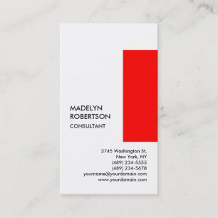 Carte De Visite Exclusif spécial rouge blanc unique
