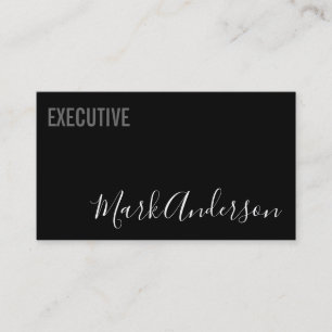 Carte De Visite exécutif Série de signatures (noir)