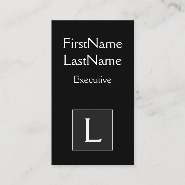 Carte de visite exécutive classique et traditionne (Devant)