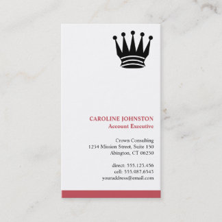 Carte De Visite Executive red strié logo personnalisé professionne