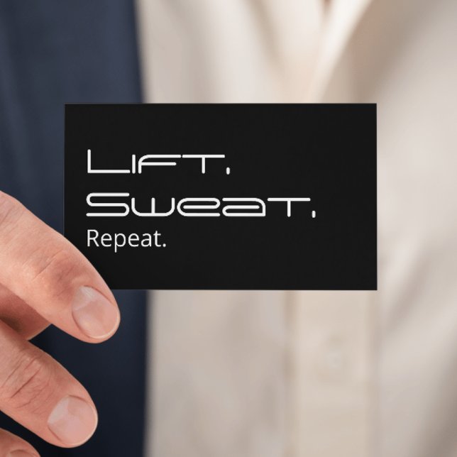 Carte De Visite Exercice de conditionnement physique de l'entraîne (Créateur téléchargé)