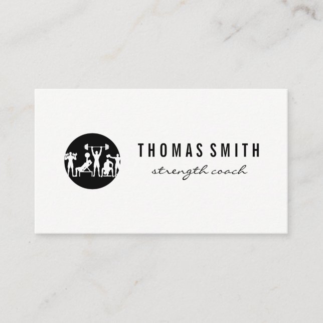 Carte De Visite Exercices d'entraînement | Fitness (Devant)