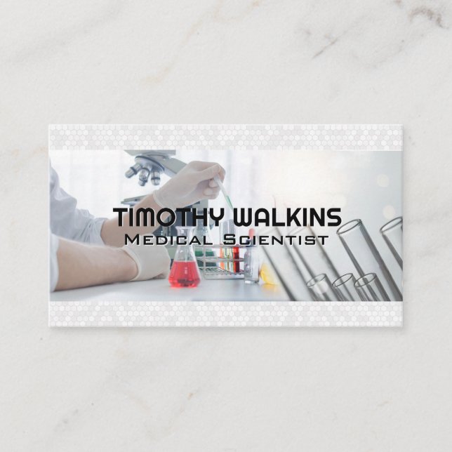 Carte De Visite Experimenting scientifique dans le laboratoire (Devant)