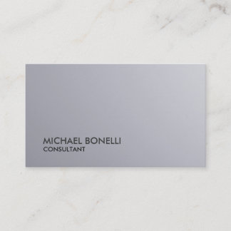 Carte De Visite Expert-conseil en Arrière - plan Silver Grey
