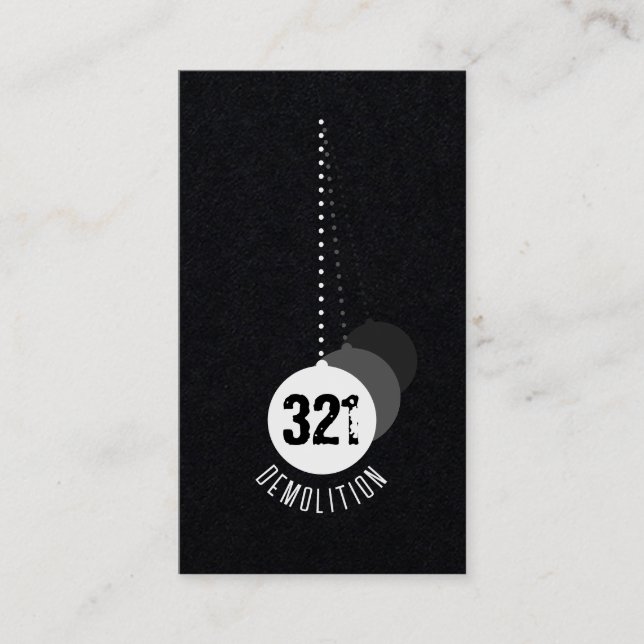 Carte de visite expert de démolition v4 (Devant)