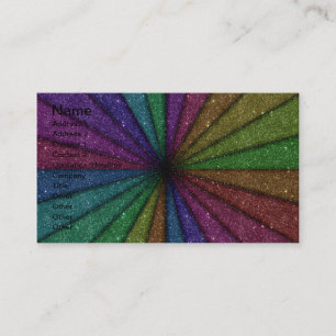 Carte De Visite Explosion colorée à la mode de parties