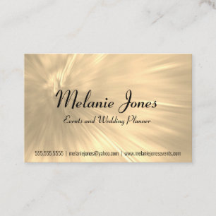 Carte De Visite Explosion d'or pâle