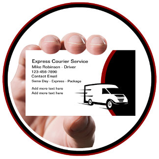 Carte De Visite Express Livraison le même jour Service de messager