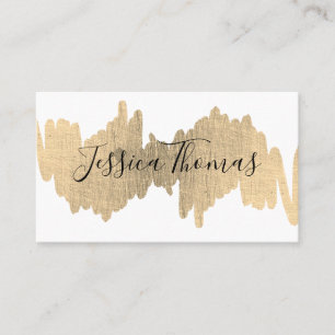 Carte De Visite Expression élégante (or métallique)