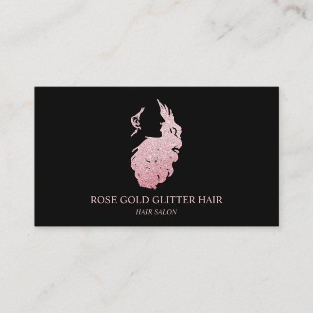 Carte De Visite Extension de cheveux Rose gold (Devant)