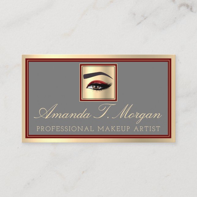 Carte De Visite Extension de la plage de maquillage professionnell (Devant)