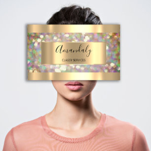 Carte De Visite Extension du maquillage holographique