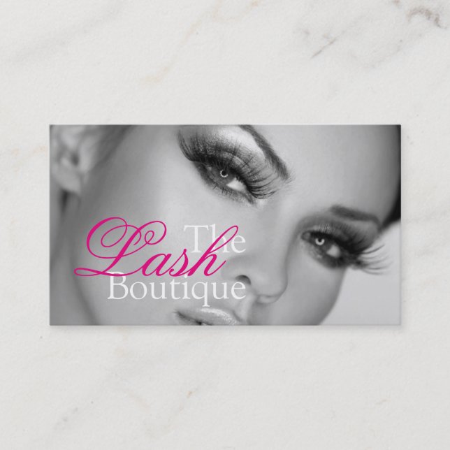 Carte De Visite Extensions de Cils Cils Beauté Salon de Cosmétolog (Devant)