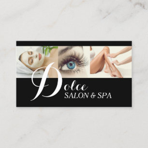 Carte De Visite Extensions de Cils Cire Soins du Visage Salon de B