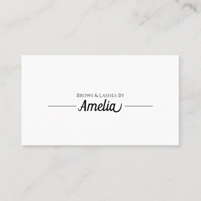 Carte De Visite Extensions de cils professionnelles & Microblading (Devant)