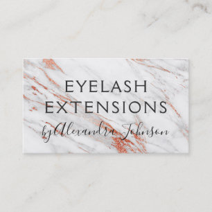 Carte De Visite Extensions en marbre rose et Rose
