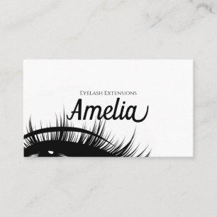 Carte De Visite Extensions Eyelash professionnelles et microblème