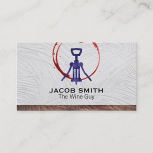 Carte De Visite Extérieur Vin Découpe en bois Domaine