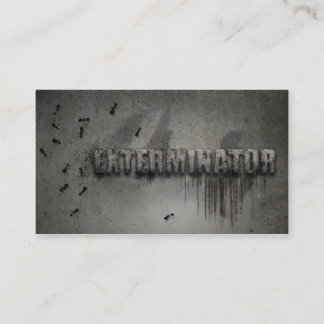 Carte De Visite Exterminator Business card