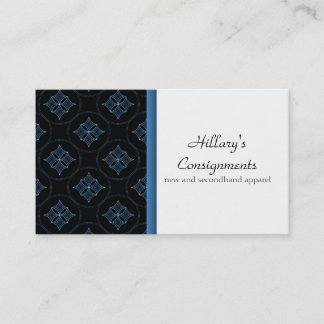 Carte de visite Extravagance moderne, Bleu