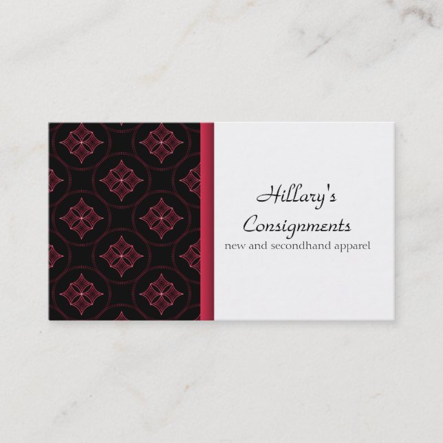 Carte de visite Extravagance moderne, Magenta (Devant)