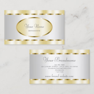Carte De Visite Eye Catching Gold et Silver Effet Professional