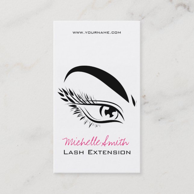Carte De Visite Eye Sketch Mascara Lash Extension (Devant)
