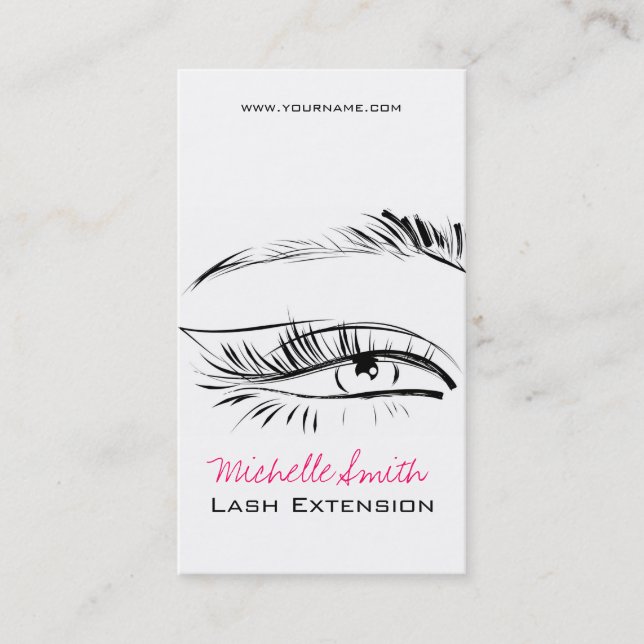 Carte De Visite Eye Sketch Mascara Lash Extension (Devant)